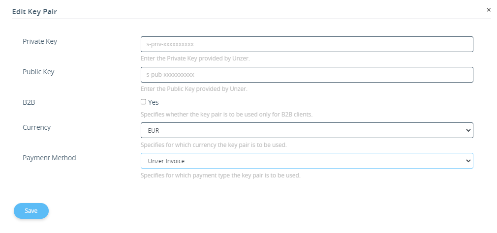 JTL5 Set up payment method